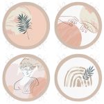 4'lü Bohem Tasarımlı Dijital Baskılı Yuvarlak Fermuarlı Sandalye Minderi Seti Realhomes