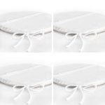 4'lü Bohem Tasarımlı Dijital Baskılı Yuvarlak Fermuarlı Sandalye Minderi Seti Realhomes