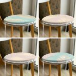 - RealHomes Yuvarlak Fermuarlı Sandalye Minderi - Realhomes  4'lü Soft Renkli Özel Tasarım Dekoratif Yuvarlak Fermuarlı Sandalye Minderi Seti Realhomes