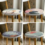 - RealHomes Yuvarlak Fermuarlı Sandalye Minderi - Realhomes  4'lü Bohem Tasarımlı Dijital Baskılı Yuvarlak Fermuarlı Sandalye Minderi Seti Realhomes