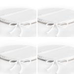 4'lü Özel Tasarım Dijital Baskılı Yuvarlak Fermuarlı Sandalye Minderi Seti Realhomes