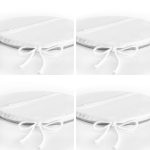 4'lü Gri Zeminde Gümüş Ve Gold Yaprak Tasarımlı Modern Yuvarlak Fermuarlı Sandalye Minderi Seti Realhomes