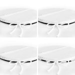 - RealHomes Yuvarlak Fermuarlı Sandalye Minderi - Realhomes  4'lü Siyah Zeminde Mermer Tasarımlı Yuvarlak Fermuarlı Sandalye Minderi Seti Realhomes