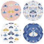 - RealHomes Yuvarlak Fermuarlı Sandalye Minderi - Realhomes  4'lü Kelebek Özel Tasarımlı Dijital Baskılı Modern Yuvarlak Fermuarlı Sandalye Minderi Seti Realhomes