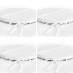 - RealHomes Yuvarlak Fermuarlı Sandalye Minderi - Realhomes 4'lü Beyaz Zemin Etnik Kara Kalem Çizimli Dijital Baskılı Modern Yuvarlak Fermuarlı Sandalye Minderi Seti Realhomes