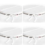 - RealHomes Yuvarlak Fermuarlı Sandalye Minderi - Realhomes 4'lü Krem Zemin Etnik Çizimli Dijital Baskılı Modern Yuvarlak Fermuarlı Sandalye Minderi Seti Realhomes