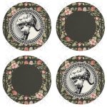 - RealHomes Yuvarlak Fermuarlı Sandalye Minderi - Realhomes 4'lü Etnik Çiçek Özel Tasarımlı Dijital Baskılı Modern Yuvarlak Fermuarlı Sandalye Minderi Seti Realhomes