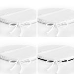 4'lü Siyah Beyaz Gold Detaylı Mery Christmas Temalı Dijital Baskılı Modern Yuvarlak Fermuarlı Sandalye Minderi Seti Realhomes