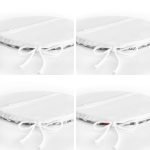 - RealHomes Yuvarlak Fermuarlı Sandalye Minderi - Realhomes  4'lü Gri Ekose Zeminli Kuş Tasarımlı Dijital Baskılı Modern Yuvarlak Fermuarlı Sandalye Minderi Seti Realhomes