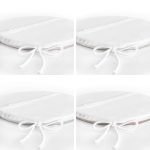 - RealHomes Yuvarlak Fermuarlı Sandalye Minderi - Realhomes  4'lü Renkli Zemin Yaprak Dalları Özel Tasarım Dijital Baskılı Modern Yuvarlak Fermuarlı Sandalye Minderi Seti Realhomes