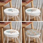 4'lü Antik Yunan Tanrısı Ve Portre Motifli Özel Tasarım Dijital Baskılı Modern Yuvarlak Fermuarlı Sandalye Minderi Seti Realhomes