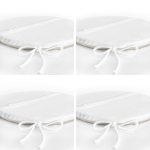 - RealHomes Yuvarlak Fermuarlı Sandalye Minderi - Realhomes  4'lü Vizon Zeminli Etnik Çizimli Dijital Baskılı Modern Yuvarlak Fermuarlı Sandalye Minderi Seti Realhomes