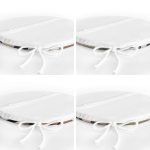 4'lü Özel Tasarım İnce Dal Yaprakları Dijital Baskılı Modern Yuvarlak Fermuarlı Sandalye Minderi Seti Realhomes