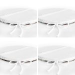 - RealHomes Yuvarlak Fermuarlı Sandalye Minderi - Realhomes  4'lü Pastel Zeminli Kozalak Tasarımlı Dijital Baskılı Modern Yuvarlak Fermuarlı Sandalye Minderi Seti Realhomes