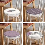 - RealHomes Yuvarlak Fermuarlı Sandalye Minderi - Realhomes 4'lü Kalp & Kaktüs Özel Tasarım Dijital Baskılı Modern Yuvarlak Fermuarlı Sandalye Minderi Seti Realhomes