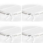 4'lü Çiçek Tasarımlı El Motifli Dijital Baskılı Modern Yuvarlak Fermuarlı Sandalye Minderi Seti Realhomes