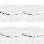 - RealHomes Yuvarlak Fermuarlı Sandalye Minderi - Realhomes  4'lü Güneşin Doğuşu Özel Tasarımlı Dijital Baskılı Modern Yuvarlak Fermuarlı Sandalye Minderi Seti Realhomes