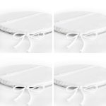 - RealHomes Yuvarlak Fermuarlı Sandalye Minderi - Realhomes  4'lü Krem Zemin Çizgli Motifli Yuvarlak Fermuarlı Sandalye Minderi Seti Realhomes