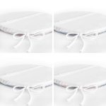 4'lü Renkli Zemin Kelebek Desenli Dijital Baskılı Modern Yuvarlak Fermuarlı Sandalye Minderi Seti Realhomes