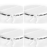 4'lü Damalı Zeminde Pop-Art Kız Tasarımlı Yuvarlak Fermuarlı Sandalye Minderi Seti Realhomes