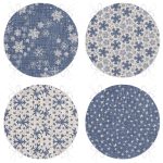 - RealHomes Yuvarlak Fermuarlı Sandalye Minderi - Realhomes 4'lü Kot Zemin Üzerinde Yıldız Ve Kristal Taneleri Desenli Özel Tasarım Dijital Baskılı Yuvarlak Fermuarlı Sandalye Minderi Seti Realhomes