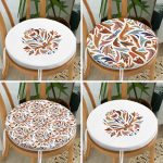 - RealHomes Yuvarlak Fermuarlı Sandalye Minderi - Realhomes  4'lü Minimal Tasarımlı Modern Yuvarlak Fermuarlı Sandalye Minderi Seti Realhomes