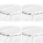 - RealHomes Yuvarlak Fermuarlı Sandalye Minderi - Realhomes  4'lü Minimal Tasarımlı Modern Yuvarlak Fermuarlı Sandalye Minderi Seti Realhomes