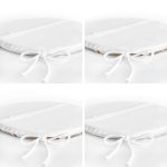 - RealHomes Yuvarlak Fermuarlı Sandalye Minderi - Realhomes 4'lü Bohem Motif Saksı Tasarımlı Yuvarlak Fermuarlı Sandalye Minderi Seti Realhomes