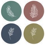 - RealHomes Yuvarlak Fermuarlı Sandalye Minderi - Realhomes 4'lü Renkli Zemin Beyaz Çiçek Çizimli Yuvarlak Fermuarlı Sandalye Minderi Seti Realhomes