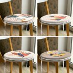 - RealHomes Yuvarlak Fermuarlı Sandalye Minderi - Realhomes  4'lü Bohem Temalı Tropik Yapraklı Kadın Tasarımlı Yuvarlak Fermuarlı Sandalye Minderi Seti Realhomes