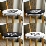 - RealHomes Yuvarlak Fermuarlı Sandalye Minderi - Realhomes  4'lü Keep Calm Temalı Kral Tacı Motrifli Yuvarlak Fermuarlı Sandalye Minderi Seti Realhomes