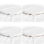 4'lü Minimal Motifli Bohem Tasarımlı Yuvarlak Fermuarlı Sandalye Minderi Seti Realhomes