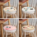 - RealHomes Yuvarlak Fermuarlı Sandalye Minderi - Realhomes 4'lü Minimal Tasarımlı Bohem Dijital Baskılı Yuvarlak Fermuarlı Sandalye Minderi Seti Realhomes