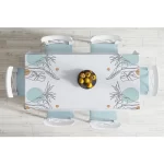 - format_webp (1) - Realhomes  Beyaz Zemin Üzerinde Çizim Çiçek Tasarımlı Dijital Baskılı Masa Örtüsü Realhomes