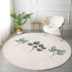 - RealHomes Dijital Baskılı Kaymaz Tabanlı Comfort Yuvarlak Halı - Realhomes  Krem Zeminli Çiçek Tasarımlı Dijital Baskılı Modern Renkli Mutfak Yıkanabilir Kaymaz Tabanlı Yuvarlak Halı Realhomes