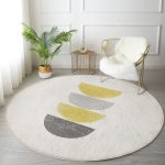 - RealHomes Dijital Baskılı Kaymaz Tabanlı Comfort Yuvarlak Halı - Realhomes  Güneş ve Ay Sanatsal Çizimli Dijital Baskılı Modern Renkli Salon Oturma Odası Yıkanabilir Kaymaz Tabanlı Yuvarlak Halı Realhomes