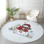 - RealHomes Dijital Baskılı Kaymaz Tabanlı Comfort Yuvarlak Halı - Realhomes  Realhomes Kardan Adam Tasarımlı Dijital Baskılı Lacivert Mutfak Yıkanabilir Kaymaz Tabanlı Yuvarlak Halı Realhomes