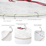 - RealHomes Dijital Baskılı Kaymaz Tabanlı Comfort Yuvarlak Halı - Realhomes  Realhomes Ekose Geyik Tasarımlı Dijital Baskılı Modern Bordo Mutfak Yıkanabilir Kaymaz Tabanlı Yuvarlak Halı Realhomes