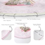 - RealHomes Dijital Baskılı Kaymaz Tabanlı Comfort Yuvarlak Halı - Realhomes  Çiçek Demetleri Özel Tasarım Dijital Baskılı Modern Pembe Mutfak Yıkanabilir Kaymaz Tabanlı Yuvarlak Halı Realhomes