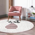 - RealHomes Dijital Baskılı Kaymaz Tabanlı Comfort Yuvarlak Halı - Realhomes  Krem Kumlama Zemin Vazo Desenli Dijital Baskılı Pembe Mutfak Yıkanabilir Kaymaz Tabanlı Yuvarlak Halı Realhomes