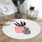 - RealHomes Dijital Baskılı Kaymaz Tabanlı Comfort Yuvarlak Halı - Realhomes  Krem Kumlama Zemin Vazo Desenli Dijital Baskılı Modern Pembe Mutfak Yıkanabilir Kaymaz Tabanlı Yuvarlak Halı Realhomes