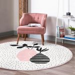 - RealHomes Dijital Baskılı Kaymaz Tabanlı Comfort Yuvarlak Halı - Realhomes  Krem Kumlama Zemin Vazo Desenli Dijital Baskılı Pembe Mutfak Yıkanabilir Kaymaz Tabanlı Yuvarlak Halı Realhomes