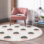 - RealHomes Dijital Baskılı Kaymaz Tabanlı Comfort Yuvarlak Halı - Realhomes  Krem Kumlama Zemin Kaktüs Tasarımlı Dijital Baskılı Modern Pembe Mutfak Yıkanabilir Kaymaz Tabanlı Yuvarlak Halı Realhomes