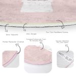 - RealHomes Dijital Baskılı Kaymaz Tabanlı Comfort Yuvarlak Halı - Realhomes  Pembe Zemin Kaktüs Motifli Dijital Baskılı Modern Mutfak Yıkanabilir Kaymaz Tabanlı Yuvarlak Halı Realhomes