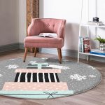 - RealHomes Dijital Baskılı Kaymaz Tabanlı Comfort Yuvarlak Halı - Realhomes  Gri Kar Taneli Zemin Hediye Paketleri Desenli Dijital Baskılı Renkli Mutfak Yıkanabilir Kaymaz Tabanlı Yuvarlak Halı Realhomes