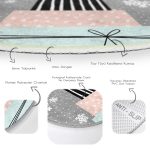 - RealHomes Dijital Baskılı Kaymaz Tabanlı Comfort Yuvarlak Halı - Realhomes  Gri Kar Taneli Zemin Hediye Paketleri Desenli Dijital Baskılı Renkli Mutfak Yıkanabilir Kaymaz Tabanlı Yuvarlak Halı Realhomes