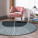 - RealHomes Dijital Baskılı Kaymaz Tabanlı Comfort Yuvarlak Halı - Realhomes  Soyut Tarzda Onedraw Çizimli Dijital Baskılı Gold Salon ve Oturma Odası Yıkanabilir Kaymaz Tabanlı Yuvarlak Halı Realhomes