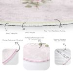 - RealHomes Dijital Baskılı Kaymaz Tabanlı Comfort Yuvarlak Halı - Realhomes  Realhomes Demet Çiçek Özel Tasarım Dijital Baskılı Pembe Mutfak Yıkanabilir Kaymaz Tabanlı Yuvarlak Halı Realhomes