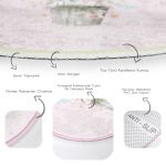 - RealHomes Dijital Baskılı Kaymaz Tabanlı Comfort Yuvarlak Halı - Realhomes  Çiçekli Balon Özel Tasarım Dijital Baskılı Modern Pembe Çocuk ve Genç Odası Yıkanabilir Kaymaz Tabanlı Yuvarlak Halı Realhomes