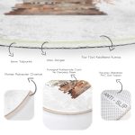 - RealHomes Dijital Baskılı Kaymaz Tabanlı Comfort Yuvarlak Halı - Realhomes  Realhomes Kasalı Kabak Motifli Dijital Baskılı Kahverengi Outdoor Yıkanabilir Kaymaz Tabanlı Yuvarlak Halı Realhomes